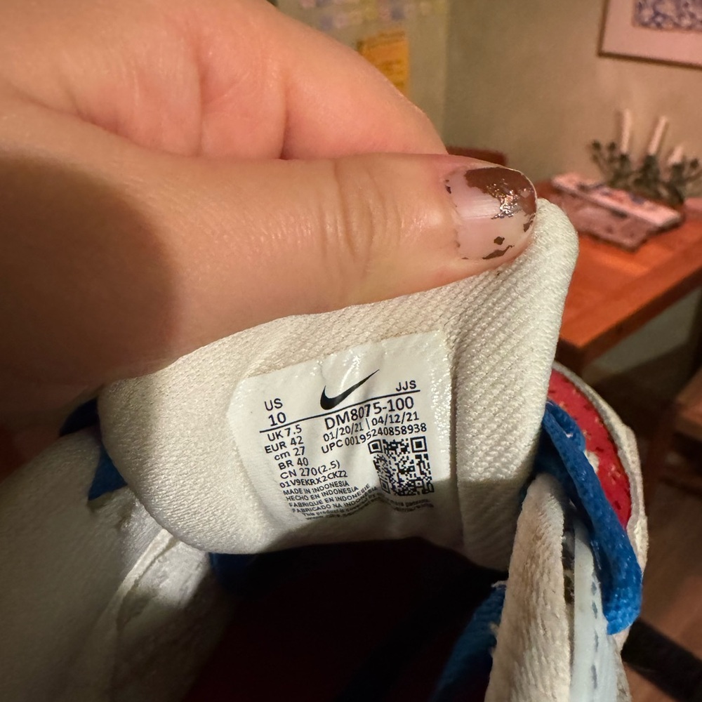 Nike Women’s Multicolor Air Max Sneakers - White, Yellow, Blue, Pink, Red, Black - Picture 6 of 6